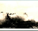 RPPC Storm Waves at La Push Washington WA Ellis Photo 5338 Postcard B13 - $14.80