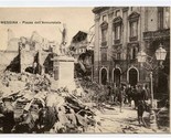 Messina Sicily Postcard Piazza dell&#39;Annunziata 1980 Earthquake  - $11.88