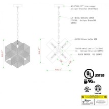 WM2168 LARGE PERFORATED X CHANDELIER - £14,090.95 GBP