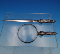 Tapazio Portugese Sterling Silver Desk Set 2pc Mag Glass Letter Opener (... - $187.11