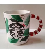 Starbucks 2019 12oz Holiday Christmas Mug Siren Striped Handle Candy Can... - £15.96 GBP