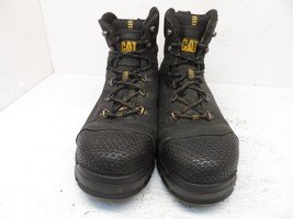 Caterpillar Men&#39;s Accomplice X Waterproof Steel Toe Work Boots Black Size 9.5W - £44.63 GBP