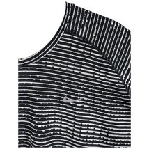 Nike Running Shirt Mens 2XL Zebra Striped Dri Fit Lightweight Outdoors Dri Fit - £22.21 GBP