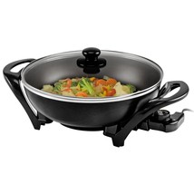OVENTE Electric Skillet with Nonstick Coating and Glass Lid, 13 Inch Por... - £48.57 GBP