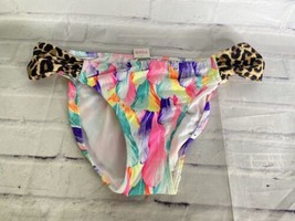 Victorias Secret PINK Swim Bikini Bottom Feathers Animal Print Womens Si... - £17.05 GBP