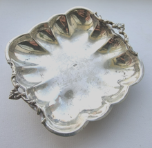 ANTIQUES 925 STERLING SILVER  NUT CANDY TRAY  DISH  57.9g  4.25 '' x 3.75'' - $296.01