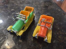 Lot 2 Vintage Propserity Toys Roadster Cars Hong Kong Plastic - $19.95