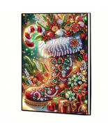 Christmas Atmosphere Shoe Pattern Notebook, Journal, Diamond Jewel Art C... - $14.84