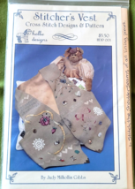 Hollie Designs Stitcher&#39;s Vest Cross Stitch Designs and Pattern by Judy ... - $7.91