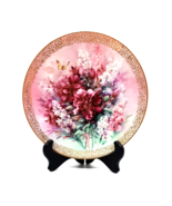 Vintage Plate Hibiscus Medley From Lena Liu 1992 Symphony Of Shimmering ... - $16.18