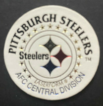 Pittsburgh Steelers Afc Central Division Team Nfl Laserform 1990s Pog Milk Cap - $2.96