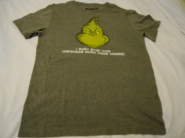Men Tee Shirt Small Old Navy Gray I Must Stop This Christmas Music From ... - $16.98