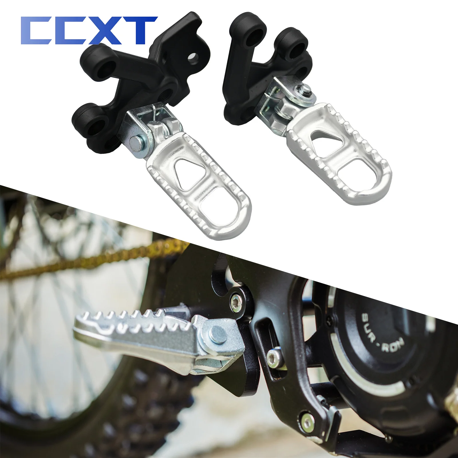 Electric Motocross Rests Pedals Footpegs Foot Pegs Bracket For Sur Ron S... - $15.72+