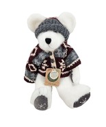 Boyds Bears Plush Tomba Bearski Archive Sweater Hat Jointed Vintage 14 in - £13.96 GBP