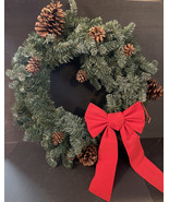 Large Vintage Christmas Wreath Pinecones - £18.28 GBP