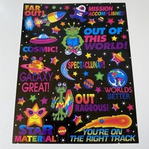 Vintage Lisa Frank Aliens Outer Space Stars Teacher Sticker Sheet S541 - £48.06 GBP