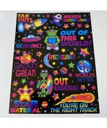 Vintage Lisa Frank Aliens Outer Space Stars Teacher Sticker Sheet S541 - £47.18 GBP