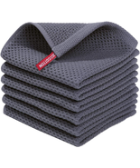100% Cotton Waffle Weave Kitchen Dish Cloths, Ultra Soft Absorbent Quick... - $13.11