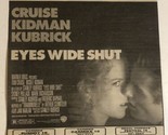 Eyes Wide Shut Vintage Tv Print Ad Tom Cruise Nicole Kidman Stanley Kubr... - $5.93