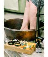 20&quot; Round Hand Hammered Copper Pedicure Bowl Drain Included - $355.00
