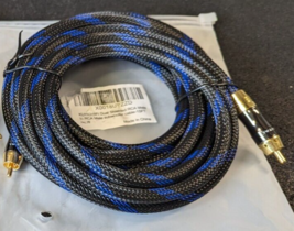 KUYIOHIFI 15&#39; Dual Shielded (OD 8.0mm) RCA Male to RCA Male subwoofer Cable - $9.99