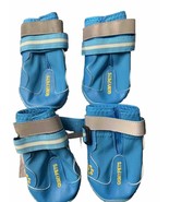 QUMY Dog Boots, Reflective Straps, Blue Size 7  63 To 75 Pounds - $17.57 CAD