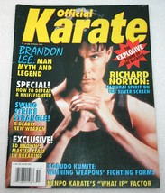 Official Karate Spring 1995 Brandon Lee Magazine Cover Richard Norton Rare - £19.45 GBP