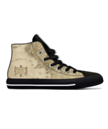 Maps of middle earth Hobbit lord of the ring High Top Canvas Sneaker Shoes - $39.99