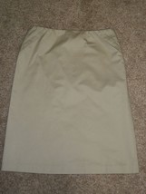 Armani Exchange A/X Size 0 Khaki Cotton Straight Skirt Casual Work Office - £39.15 GBP