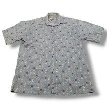 Vintage Campia Moda Shirt Size Medium M Button Up Shirt Short Sleeve 100% Cotton - £25.28 GBP