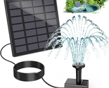 Solar Fountain Kits, 2024 Upgrade 1.8W Glass Panel Solar Water Pumps, Ad... - $25.06