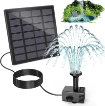 Solar Fountain Kits, 2024 Upgrade 1.8W Glass Panel Solar Water Pumps, Ad... - £20.03 GBP