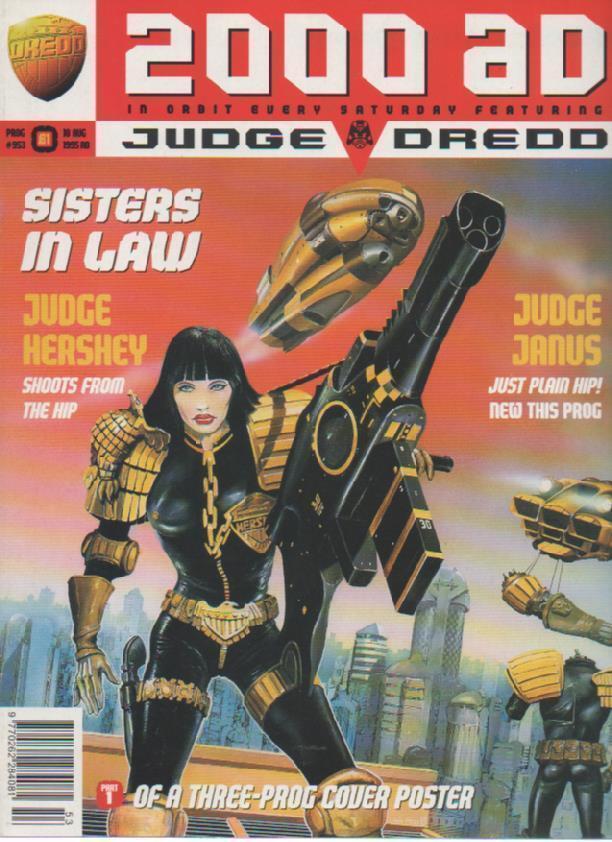 2000 AD MAGAZINE  18 AUGUST 1995  PROG.953  JUDGE HERSHEY    LS - $5.89