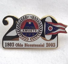 AMVETS Ohio Bicentennial 2003 Pin - £7.87 GBP