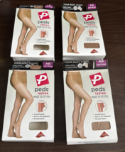 Peds Legwear Ladies AB Pantyhose Made to Fit You Silk Sheer Light Beige Lycra - $23.33