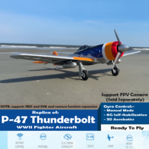 RC Airplane P47 Warbird WWII Fighter Gyro 3D 6G Aerobatic Stunt Aircraft... - $3,327.66 MXN