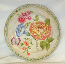 Floral Daze Stoneware Salad Dessert Plate American Atelier - £13.24 GBP