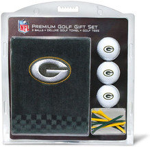 Green Bay Packers NFL Regulation Size Golf Balls Tees Embroidered Towel Set - $31.68