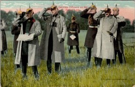 German Officers on the Firing Line Watch Steady Advance of Kaiser&#39;s Post... - £10.11 GBP