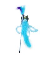 Quirky Kitty Jiggling Jellyfish Wand Cat Toy Blue - $208.46 MXN