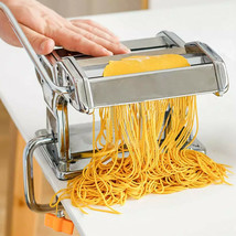 Stainless Steel Fresh Pasta Maker Roller Machine For Spaghetti Noodle Fettuccine - £45.67 GBP