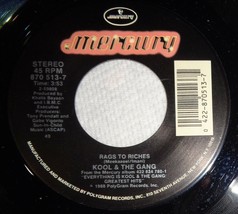 Kool &amp; The Gang 45 RPM Record - Rags To Riches / Rags To Riches Remix C2 - £3.10 GBP