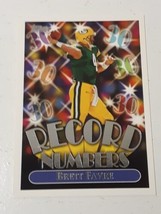 Brett Favre Green Bay Packers 1999 Topps Record Numbers Card #RN6 - £0.77 GBP
