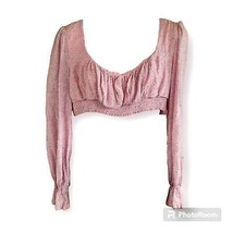 Princess Polly Pink Floral Cropped Top Sz 12 - £15.59 GBP