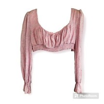 Princess Polly Pink Floral Cropped Top Sz 12 - £14.80 GBP