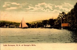 Lake Sunapee At Georges&#39; Mills Nh Rare Pre -1908 Udb Postcard BK53 - £4.73 GBP
