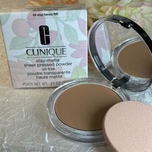 Clinique ~ Stay Matte Sheer Pressed Powder ~ 04 Stay Honey ~ Full Size Nib Free - £19.19 GBP