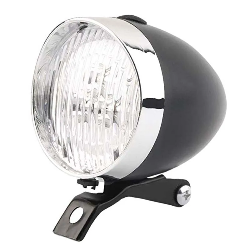 Sporting 3 LED Bicycle Headlight Bike Front Light Vintage Flashlight Lamp With B - £18.48 GBP