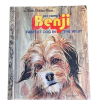 1978 Little Golden Book Joe Camp&#39;s Benji Fastest Dog in the West - $5.94