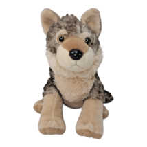 Wild Republic Grey Wolf Plush 12&quot; Stuffed Animal 2017 K&amp;M - £11.86 GBP